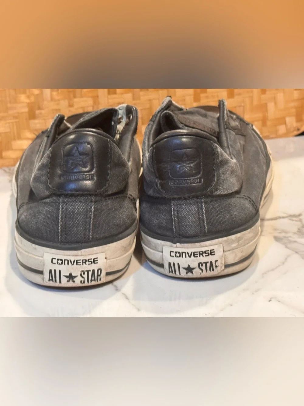 SOLD‼️Converse x John Varvatos Laceless Low-top Vintage Slip 147346C Men’s 9.5 - Picture 8 of 9